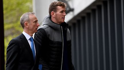 Le joueur de rugby de Grenoble Chris Farrell (JEAN-PIERRE CLATOT / AFP)