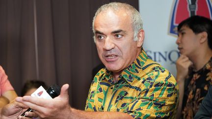 Le grand maître des échecs Garry Kasparov à St Louis (Etats-Unis) le 29 août 2019 (BILL GREENBLATT / MAXPPP)