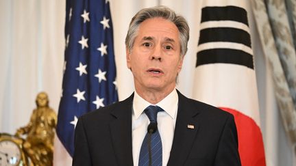 Le chef de la diplomatie américaine Antony Blinken à Washington (Etats-Unis), le 31 octobre 2024. (SAUL LOEB / AFP)