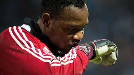 Steve Mandanda - gardien - 29 ans - club : Olympique de Marseille (BERTRAND LANGLOIS / AFP)