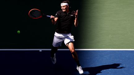 Taylor Fritz face à Alexander Zverev lors du quart de finale de l'US Open, à New York, le 3 septembre 2024 (LUKE HALES / GETTY IMAGES NORTH AMERICA)