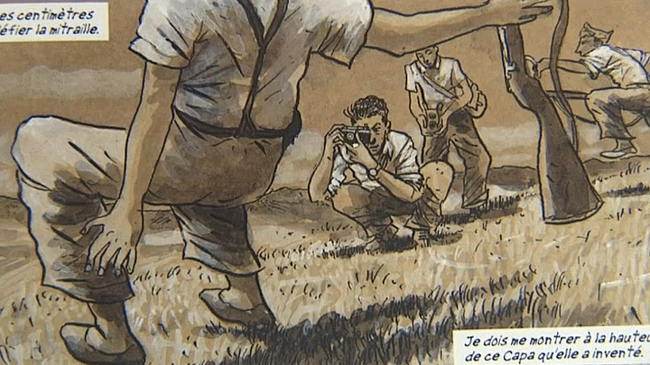 Extrait planche "Capa l'étoile filante" de Florente Silloray
 (Silloray / Casterman)