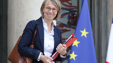 La ministre de la Culture, Françoise Nyssen, le 30 mai 2018, à sa sortie de l'Elysée (Paris). (LUDOVIC MARIN / AFP)