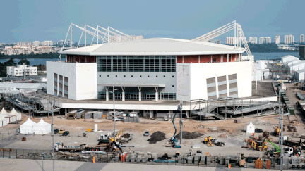 &nbsp; (Vue de l'arène olympique de Rio de Janeiro © AFP/Yasuyoshi Chiba)