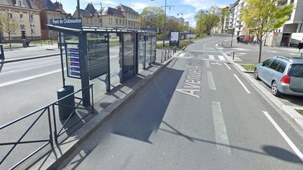 L'accident s'est produit près de l'arrêt de bus Pont de Châteaudun à Rennes. (GOOGLE MAPS)