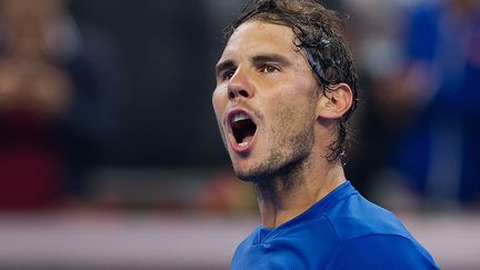 Rafael Nadal rageur (NICOLAS ASFOURI / AFP)