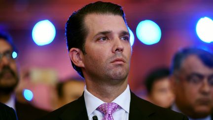 Le fils de Donald Trump, Donald Trump Junior, le 23 février 2018 à New Delhi (Inde).&nbsp; (MONEY SHARMA / AFP)