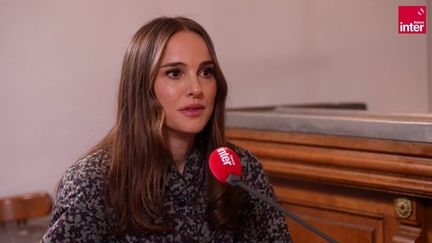 L'actrice Natalie Portman, lundi 22 janvier 2024 sur France Inter. (FRANCE INTER / RADIO FRANCE)