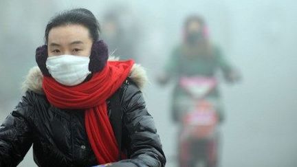 Une rue de Haozhou, dans la province d'Anhui, au centre de la Chine, le 30 Janvier 2013. (CHINA OUT AFP PHOTO)