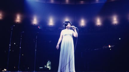 La chanteuse Aretha Franklin au Madison Square Garden à New-York, le 28 juin 1968. (WALTER IOOSS JR / HULTON ARCHIVE / GETTYIMAGES)