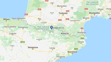 La vallée du Lis,&nbsp;en&nbsp;Haute-Garonne. (GOOGLE MAPS)