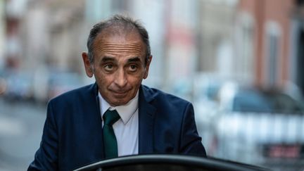 Eric Zemmour à Cogolin (Var) après l'annonce des résultats du premier tour des élections législatives, le 12 juin 2022 (CAMILLE DODET / MAXPPP)