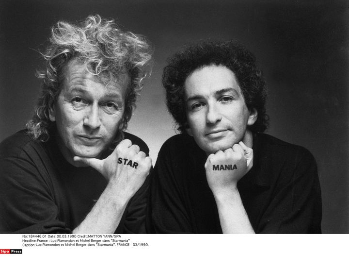 Les deux auteurs de Starmania, Luc Plamondon et Michel Berger (MATTON YANN/SIPA / SIPA)