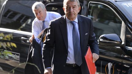 Wofgang Niersbach, le 18 mai 2016 à Bâle.  (FABRICE COFFRINI / AFP)