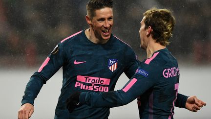 Fernando Torres et Antoine Griezmann (KIRILL KUDRYAVTSEV / AFP)