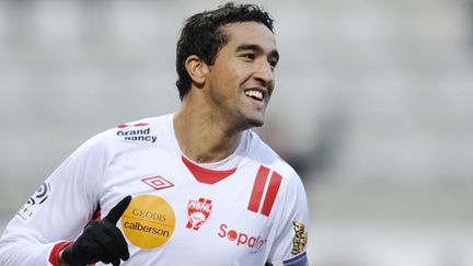 Youssouf Hadji sous le maillot nancéien en 2011 (JEAN-CHRISTOPHE VERHAEGEN / AFP)