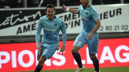 Florian Thauvin, auteur d'un triplé face à Amiens (FRANCOIS LO PRESTI / AFP)