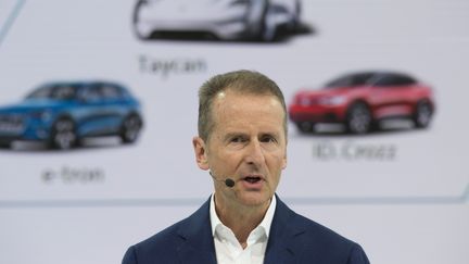 Herbert Diess, le paron du groupe Volkswagen, à Wolfsburg en Allemagne, le 12 mars 2019. (MALTE OSSOWSKI / PICTURE ALLIANCE / AFP)