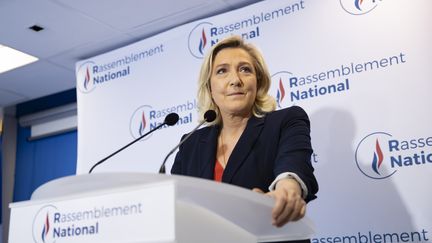 Marine Le Pen, le 27 juin 2021.&nbsp; (IAN LANGSDON / EPA)