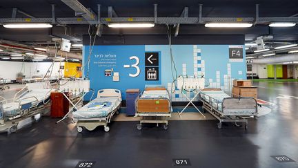 L'hôpital souterrain Rambam, à Haïfa, dans le nord d'Israël, le 4 juillet 2024. (SARA GOMEZ ARMAS / EFE VIA MAXPPP)