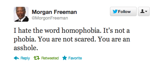 &nbsp; (Le tweet de Morgon Freeman © DR)