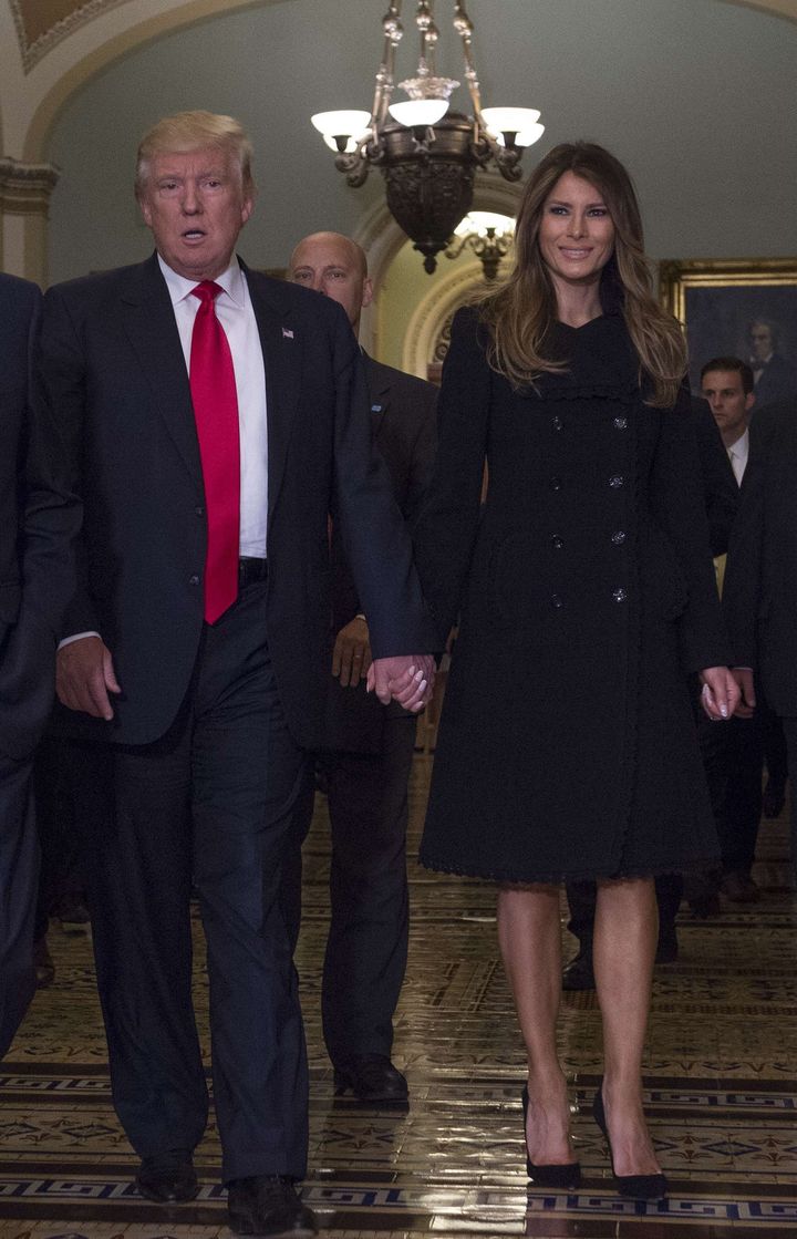 Donald et Melania Trump le 10 novembre 2016.
 (Molly Riley/AP/SIPA)