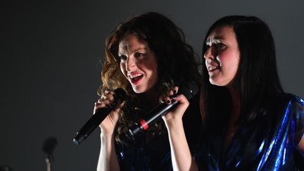 Le duo Brigitte était hier soir en concert aux Francofolies de La Rochelle qui ont débuté le 13 juillet
 (XAVIER LEOTY / AFP)