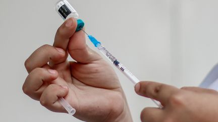 "Nous disposons d'un vaccin sûr, efficace et peu coûteux contre une maladie très contagieuse",&nbsp;déclare la directrice générale de l'Unicef. (SCHNEYDER MENDOZA / AFP)