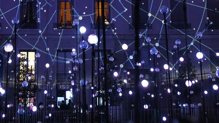 Fete des lumieres a Lyon en  2014. Installation Laniakea, Place Antonin Poncet
 (Pascal Fayolle/SIPA)