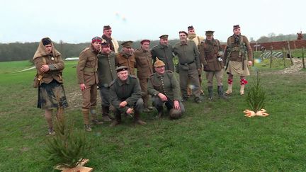 Reconstitution de la trève de Noël lors de la guerre 14-18 sur la ligne de front en Belgique&nbsp; (France 3 Lille)