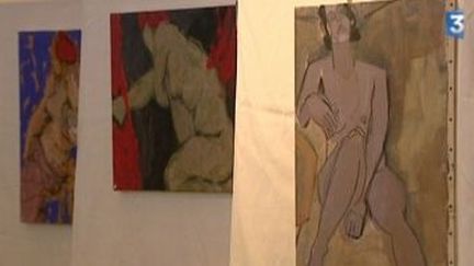 Les toiles du peintre lyonnais Noël Franc exposées au Grand Dôme de l&#039;Hôtel Dieu
 (Culturebox)