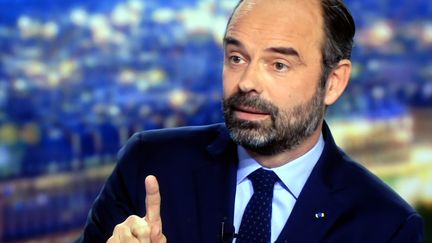 Le Premier ministre Edouard Philippe sur le plateau du 20H de TF1 le 7 janvier 2019 (ALEXANDRE MARCHI / MAXPPP)