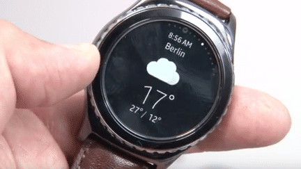 &nbsp; (Montre connectée Samsung Gear S2 © JC RF)