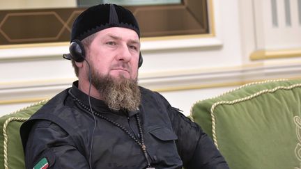 Le dirigeant tchétchène Ramzan Kadyrov à Riyad (Arabie Saoudite), en marge d'une rencontre entre le président russe Vladimir Poutine et le roi Salman d'Arabie Saoudite, le 14 octobre 2019. (ALEXEY NIKOLSKY / SPUTNIK)