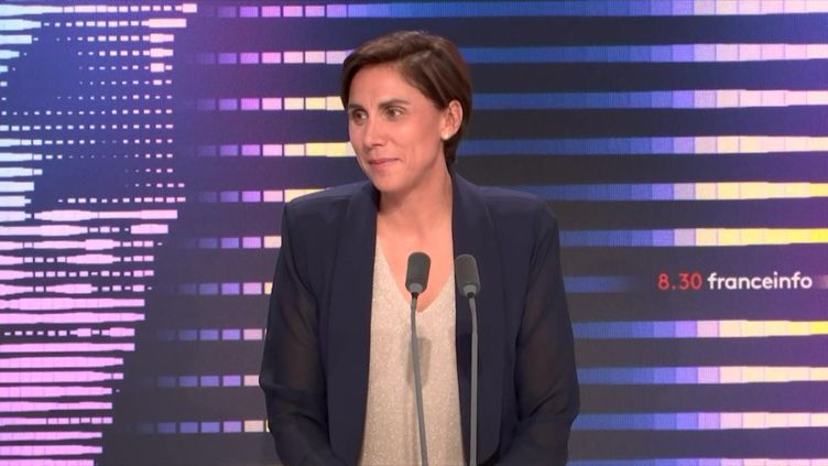 Laure Lavalette, MP RN, spokesperson for the National Rally group in the Assembly, was Friday July 22 the guest of 8:30 a.m. franceinfo.   (FRANCEINFO / RADIOFRANCE)