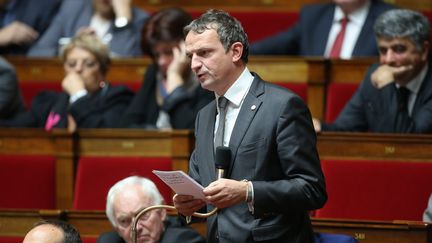 Le député LREM François-Michel Lambert, lors d'une séance de questions au Parlement. (MAXPPP)