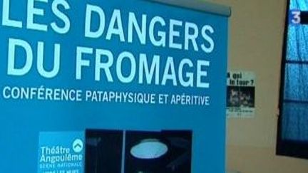 Les dangers du fromage expliqués dans une conférence burlesque
 (Culturebox)