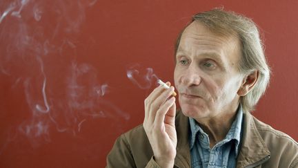 Michel Houellebecq, le 28 avril 2015. (ANDREU DALMAU / EFE / MAXPPP)