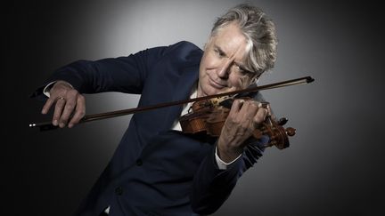 Le jazz violonniste français&nbsp;Didier Lockwood en 2017. (JOEL SAGET / AFP)