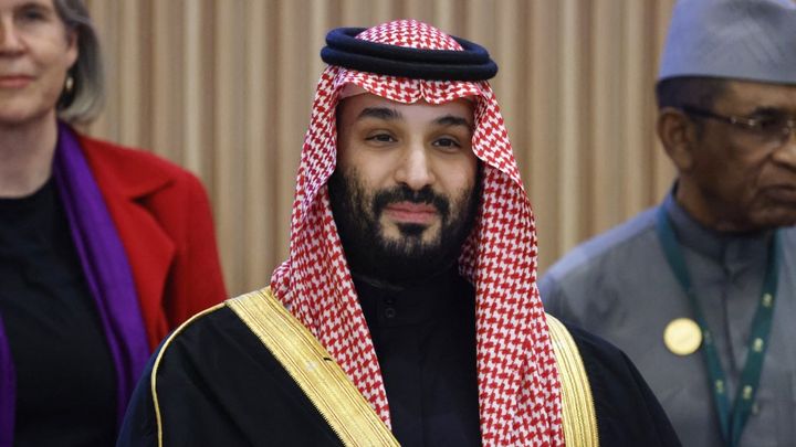 Le prince héritier d'Arabie saoudite Mohammed ben Salmane le 3 décembre 2024 à Riyad, la capitale du royaume. (LUDOVIC MARIN / AFP)