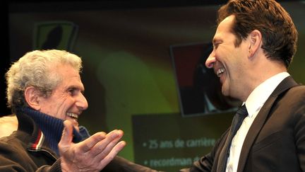 Laurent Gerra a reçu son trophée des mains de Claude Lelouch
 (PHOTOPQR/LE PROGRES/Jean-Pierre Balfin)