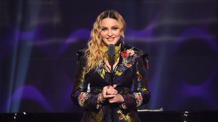 Madonna lors de la cérémonie des Billboard Women à New York, le 9 décembre 2016. (NICHOLAS HUNT / GETTY IMAGES NORTH AMERICA / AFP)