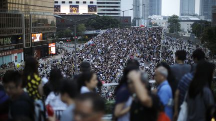 En ce jour f&eacute;ri&eacute;, les manifestants &eacute;taient plus nombreux que d'habitude. Si aucune estimation pr&eacute;cise ne circule, ils &eacute;taient des dizaines de milliers. (CARLOS BARRIA / REUTERS)