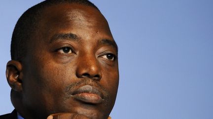 Joseph Kabila, pr&eacute;sident de la R&eacute;publique d&eacute;mocratique du Congo, le 24 octobre 2010, &agrave; Montreux (Suisse). (FABRICE COFFRINI / AFP)