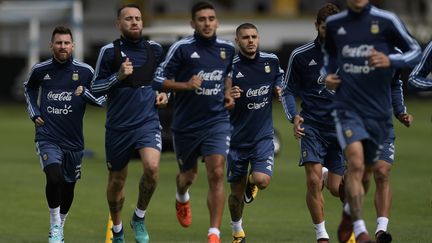 la sélection d'Argentine à l'entrainement (JUAN MABROMATA / AFP)