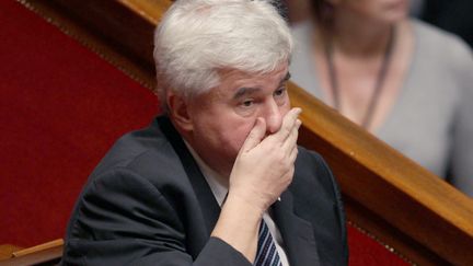 Eric Raoult, alors d&eacute;put&eacute; UMP de Seine-Saint-Denis,&nbsp;si&egrave;ge &agrave; l'Assembl&eacute;e nationale, le 22 d&eacute;cembre 2011. (JACQUES DEMARTHON / AFP)