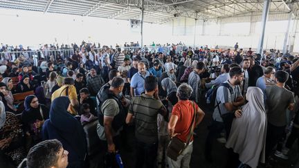 L'archéologue René Elter a fait partie des personnes qui ont pu quitter la bande de 
Gaza par le poste de frontière de Rafah, le 1er novembre 2023. (ABED RAHIM KHATIB / ANADOLU)