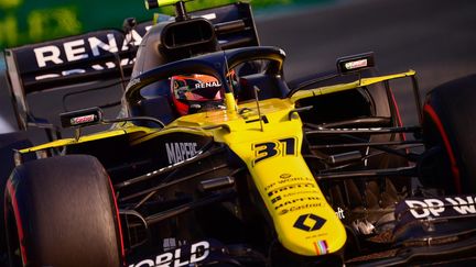 Le pilote français Esteban Ocon&nbsp;lors des essais du GP d'Abu Dhabi, dernière sortie de l'écurie Renault en F1.&nbsp; (GIUSEPPE CACACE / POOL)