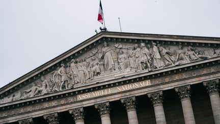 L'Assemblée nationale, le 17 janvier 2024, à Paris (7e arrondissement). (XOSE BOUZAS / HANS LUCAS / AFP)