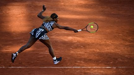 La tenniswoman Serena Williams, samedi 1er juin 2019 à Roland-Garros. (ANNE-CHRISTINE POUJOULAT / AFP)